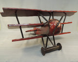 Wooden World War I Triplane Model