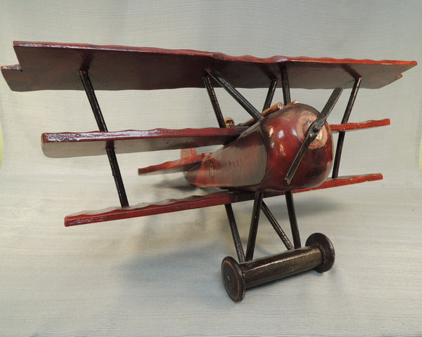 Wooden World War I Triplane Model