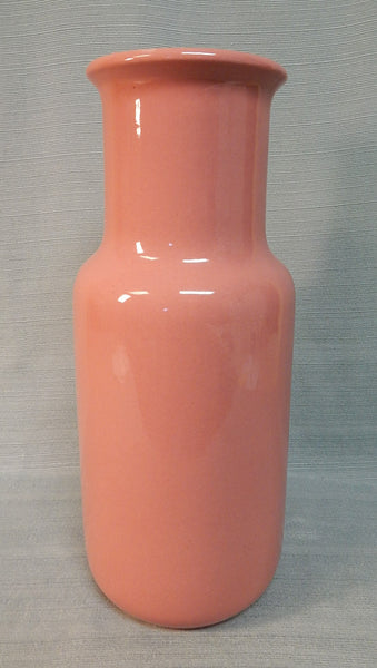 16" Dusty Rose Scheurich Ceramic Vase