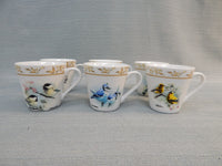 Bradford Exchange Feathered Friends Porcelain Teacup Collection - New in Box!