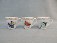 Bradford Exchange Feathered Friends Porcelain Teacup Collection - New in Box!