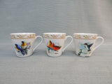 Bradford Exchange Feathered Friends Porcelain Teacup Collection - New in Box!