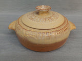 Frankoma Pottery "Mayan" Covered Dish