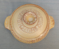 Frankoma Pottery "Mayan" Covered Dish