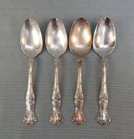 1847 Rogers Bros Grapes Silverplated Serving Spoons - Lot of 4