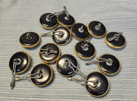 US Navy 3/4" Brass Uniform Buttons - Lot of 14