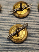 British Royal Navy Uniform Buttons - Lot of 9 (2 sizes)