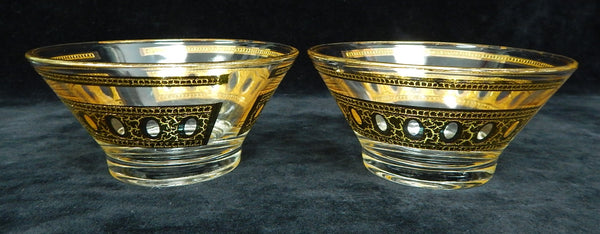 Culver Antigua 22 kt. Gold 5" Nut Bowls - Set of 2