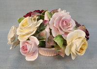 Royal Adderley Bone China Floral Basket