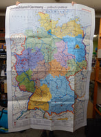 Large 1991 Map of Germany