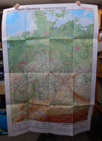 Large 1991 Map of Germany