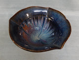 Blue and Brown Drip Glaze Bowl by Bill Campbell