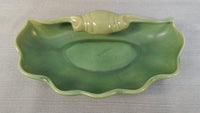 Vintage Red Wing Green Shell Dish #658