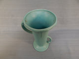 Vintage Turquoise Two-Handled 11" Vase