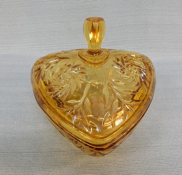 Vintage Hazel Atlas Amber Candy Dish