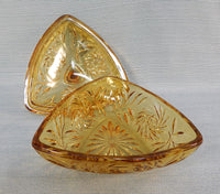 Vintage Hazel Atlas Amber Candy Dish