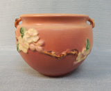 Roseville 300-4 Pink Apple Blossom Vase