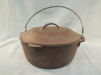 Vintage 8 Quart Cast Iron Cooking Pot