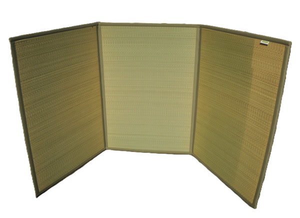 FULI Tatami Igusa Mat (Japanese Rush Grass), Folds in Three, Made in Japan