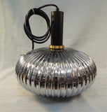 Ribbed Glass Pendant Light Fixture - New!