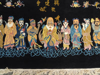 Eight Immortals Hand-Woven Wool Rug