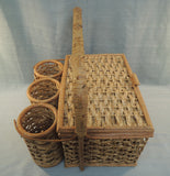 Wine Lovers Wicker Picnic Basket