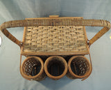 Wine Lovers Wicker Picnic Basket