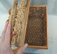 Wine Lovers Wicker Picnic Basket