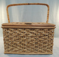 Wine Lovers Wicker Picnic Basket