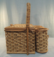 Wine Lovers Wicker Picnic Basket