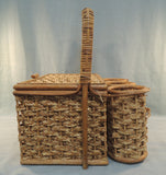 Wine Lovers Wicker Picnic Basket