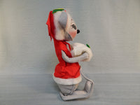 1966 Annalee 12" Christmas Mouse