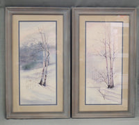 Pair of Antonio Rivera Original Watercolors