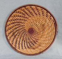 Coil Woven Rattan Basket