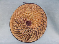 Coil Woven Rattan Basket