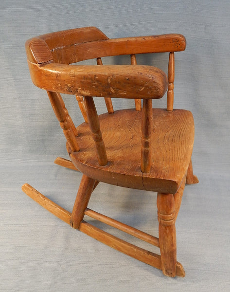 Antique Little Captain Child's Rocking Chair