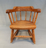Antique Little Captain Child's Rocking Chair
