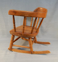 Antique Little Captain Child's Rocking Chair