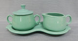 Sea Mist Green Fiesta Cream and Sugar Set