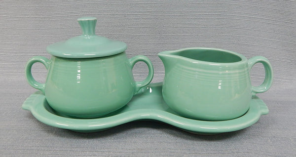 Sea Mist Green Fiesta Cream and Sugar Set