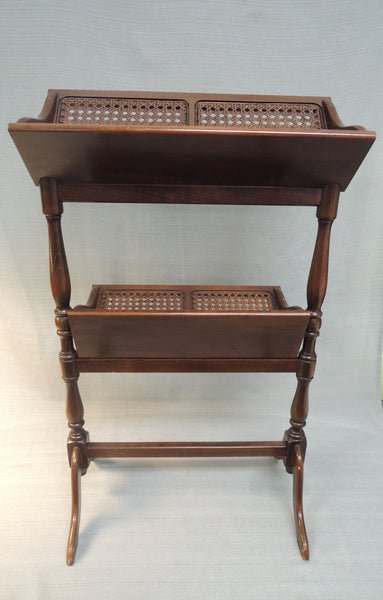 Wood and Cane Book Stand