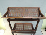 Wood and Cane Book Stand
