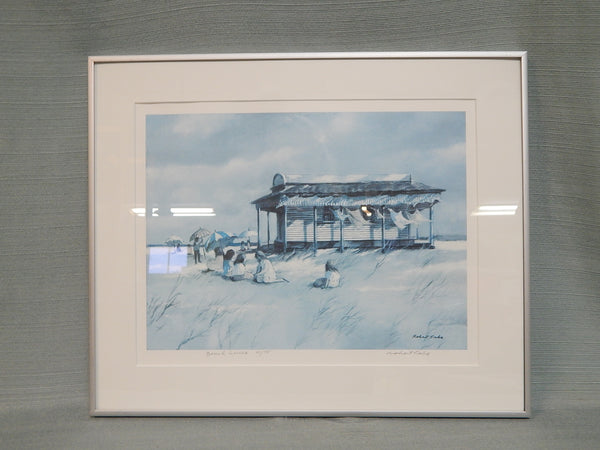 Robert Fabe Signed Lithograph "Beach House" - Very Good Condition