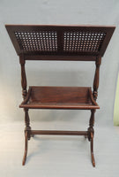 Wood and Cane Book Stand