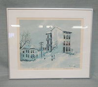 Robert Fabe Signed Lithograph "First Snow" - Very Good Condition