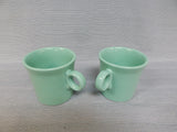 Sea Mist Green Fiesta 10.25 oz. Ring Mugs - Set of 2