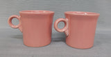 Peony Pink Fiesta 10.25 oz. Ring Mugs - Set of 2