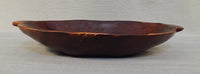 Large Carved Wood Serving Bowl