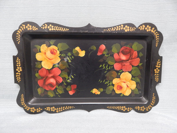 Vintage Lucky Star Toleware Tray