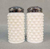 Fenton Hobnail Milk Glass Salt & Pepper Shakers